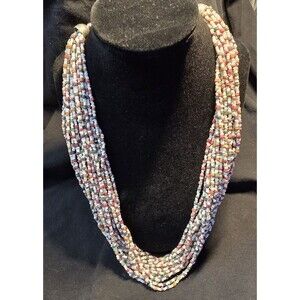 Native American Multi Strand Necklace, 20”